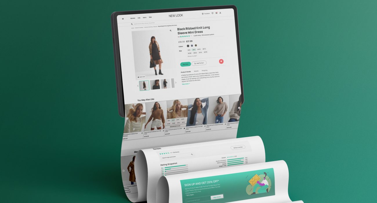 New Look E-commerce Product Page Redesign