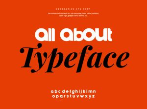 all about type face